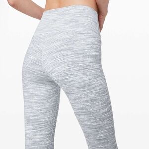 Lululemon Leggings Gray Wunder Under Hi Rise Yoga Gym Training 7/8 Leggings